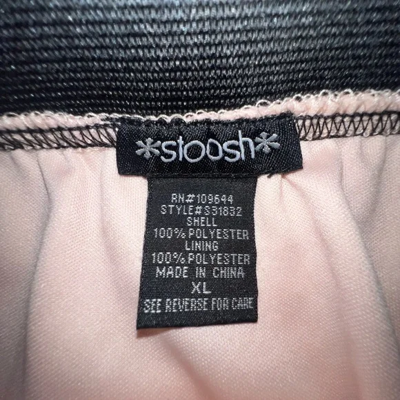 EUC STOOSH pink with black lace mini a-line skirt size xl - Picture 4 of 6